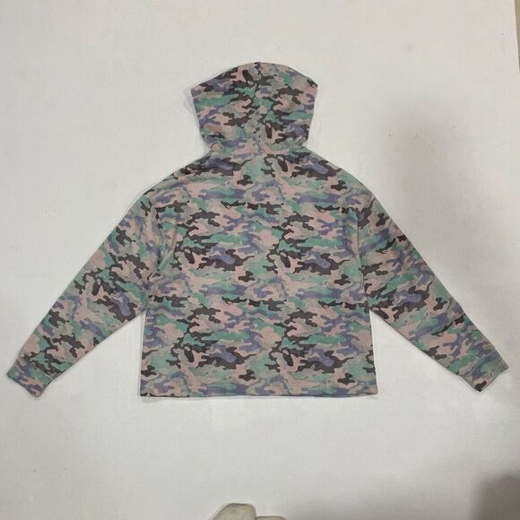 Fabletics Women’s XS Camo Half Zip Hoodie Pullover Pink Green - Picture 2 of 5